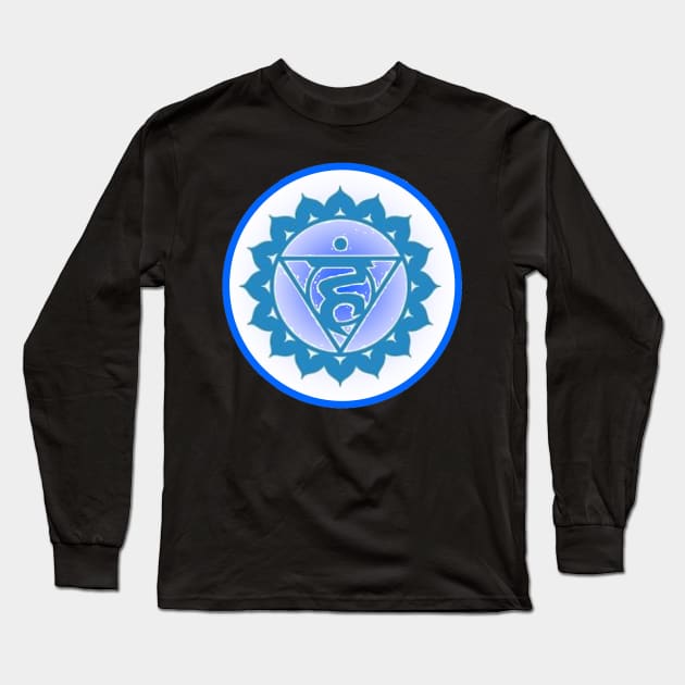 Speak your truth Throat Chakra- Teal Long Sleeve T-Shirt by EarthSoul